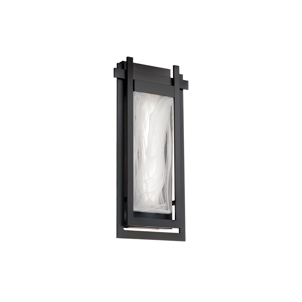 Haze 16 In. LED Outdoor Wall Sconce Black Finish