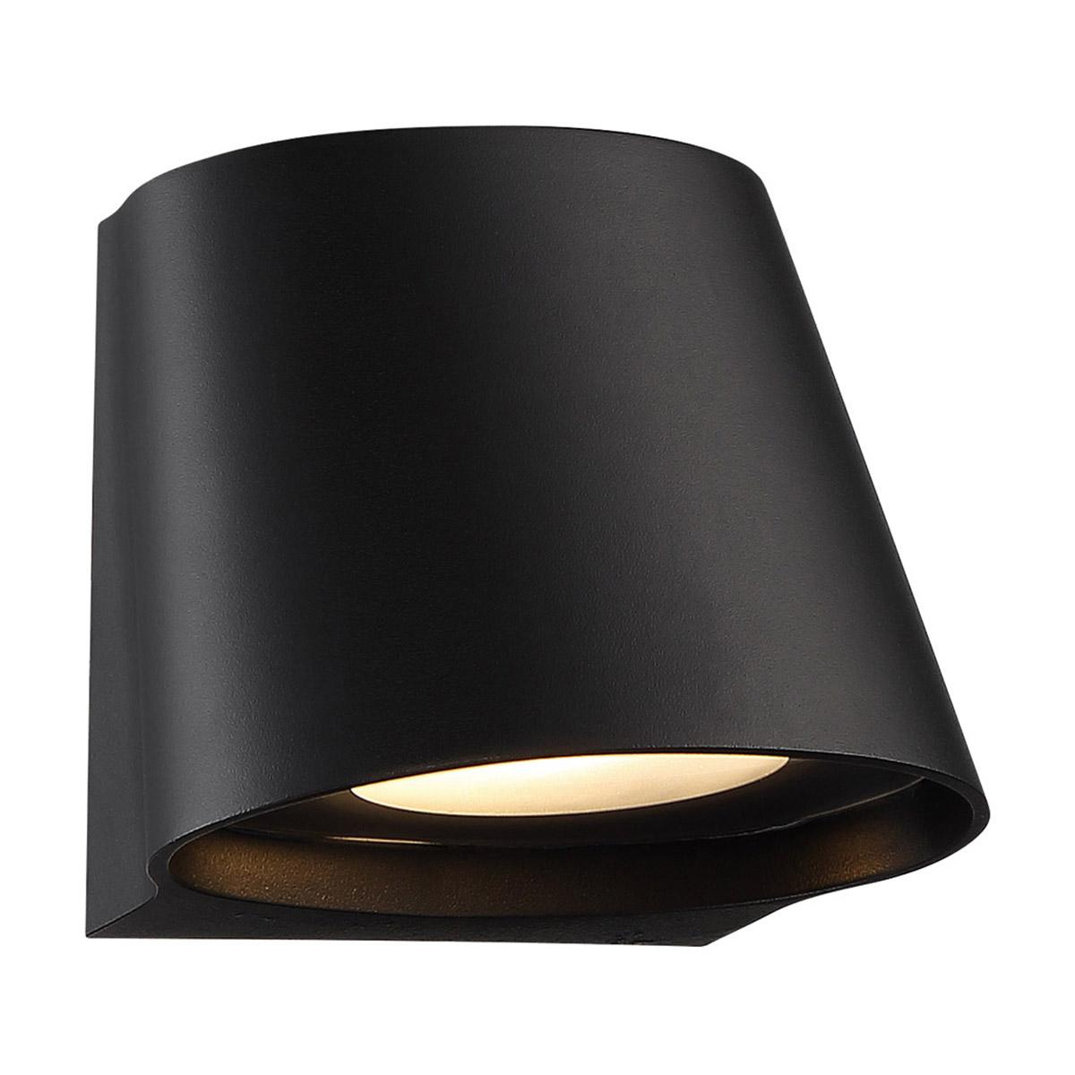 Mod 6 in. LED Outdoor Wall Sconce 3000K Black Finish - Bees Lighting