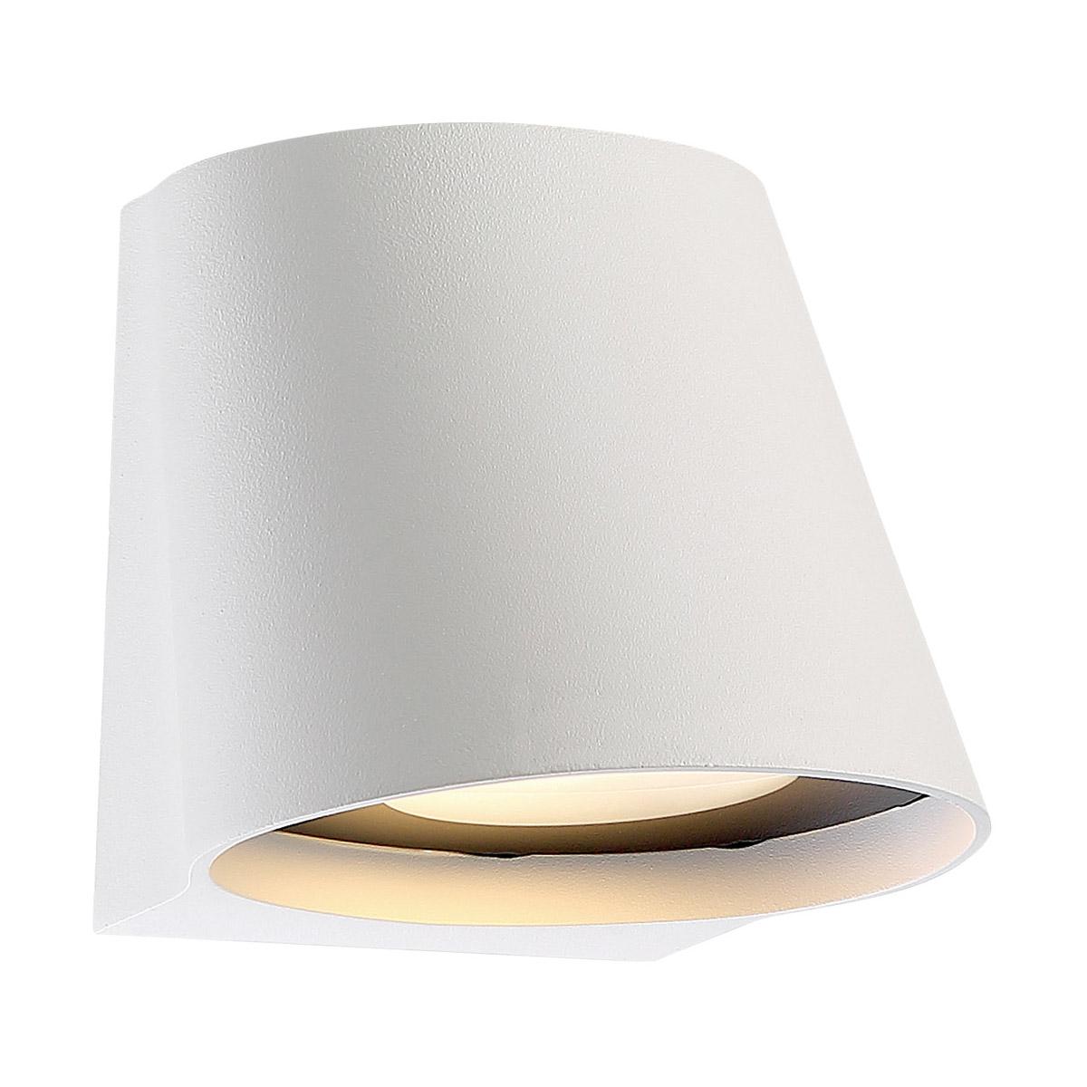 Mod 6 in. LED Outdoor Wall Sconce 3000K White Finish - Bees Lighting