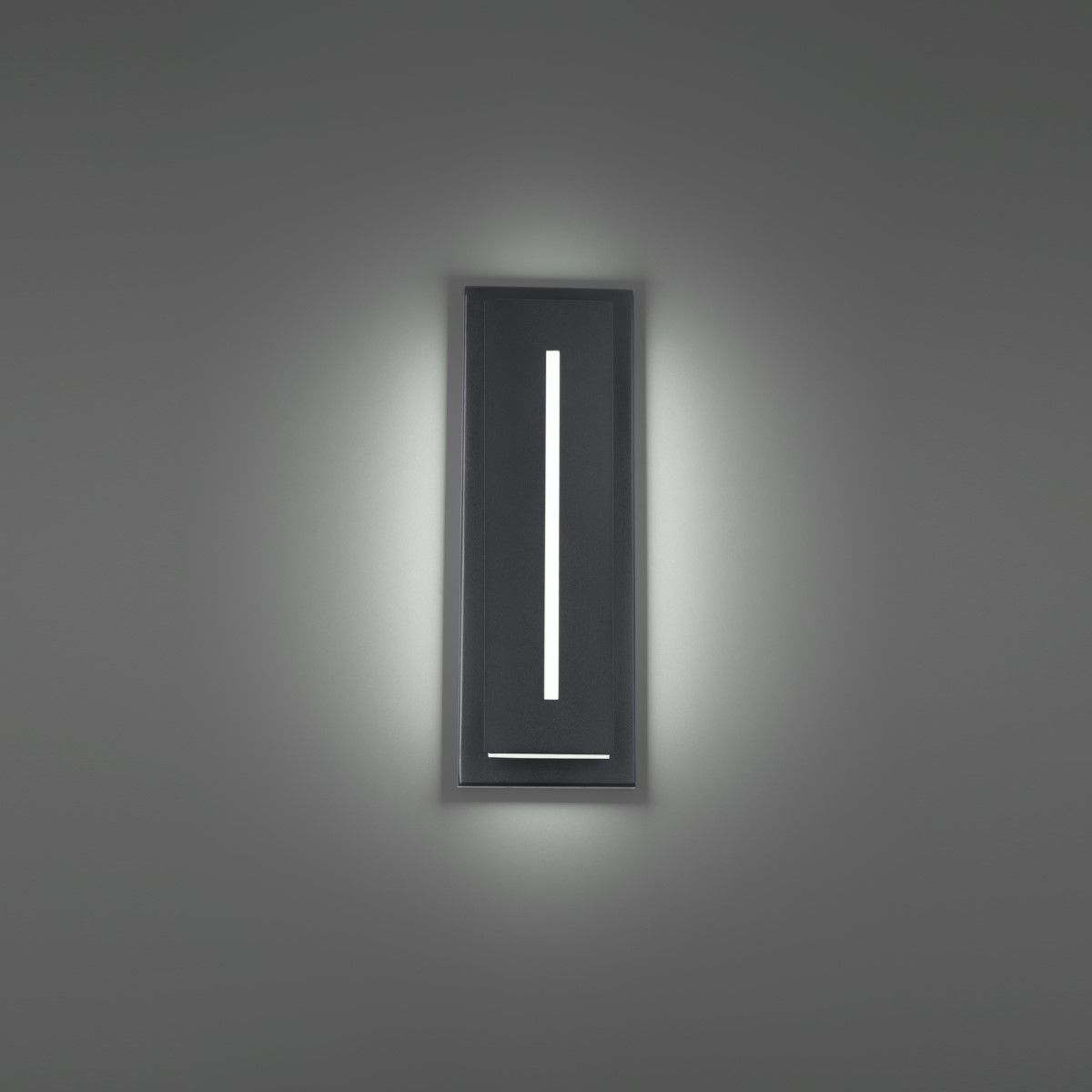 Midnight 16" LED Outdoor Wall Sconce, 3000K, Black Finish - Bees Lighting