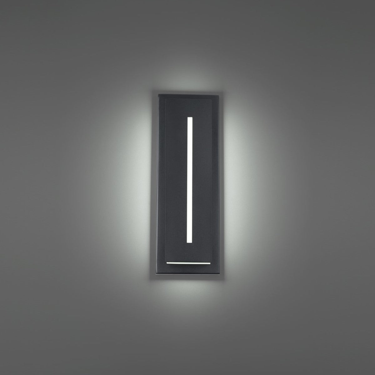 Midnight 16 In. LED Outdoor Wall Sconce 3000K Black Finish