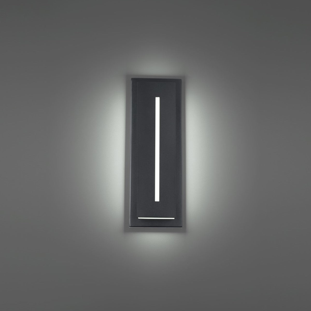 Midnight 16 In. LED Outdoor Wall Sconce 4000K Black Finish
