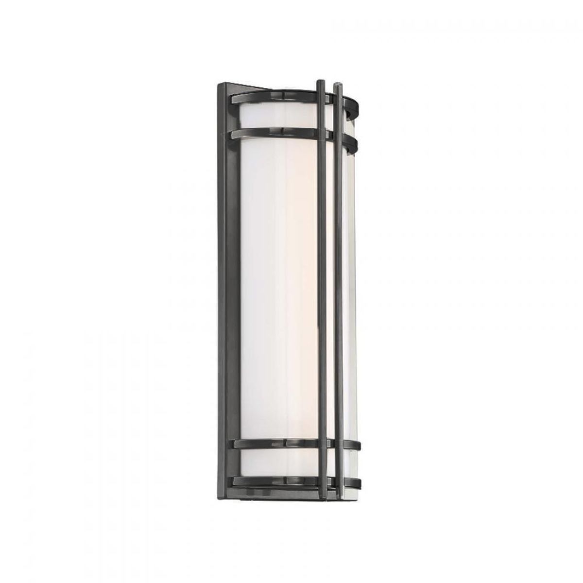 Skyscraper 18" LED Outdoor Wall Sconce, Bronze Finish - Bees Lighting