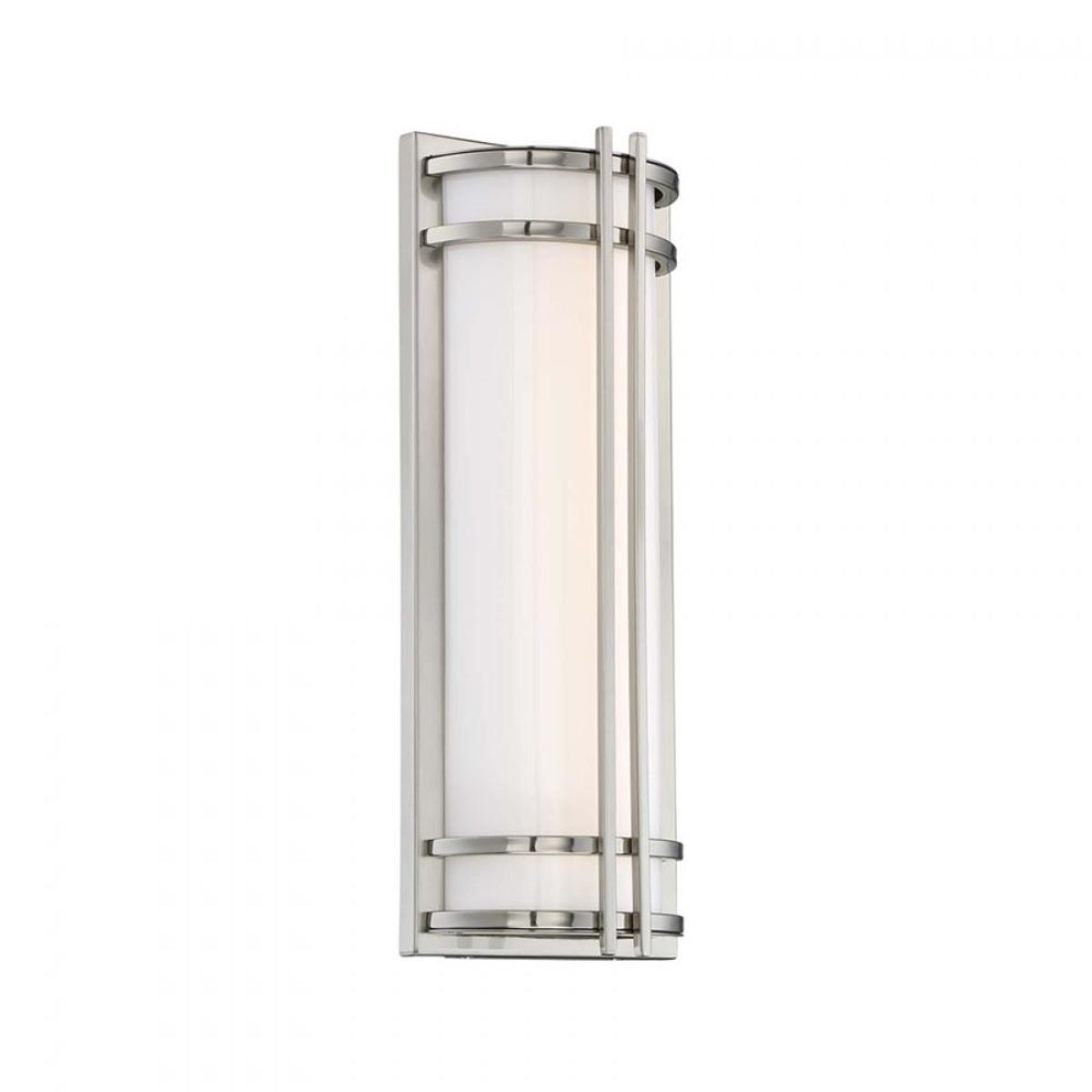 Skyscraper 18" LED Outdoor Wall Sconce, Stainless Steel Finish - Bees Lighting