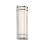 Skyscraper 18" LED Outdoor Wall Sconce, Stainless Steel Finish - Bees Lighting