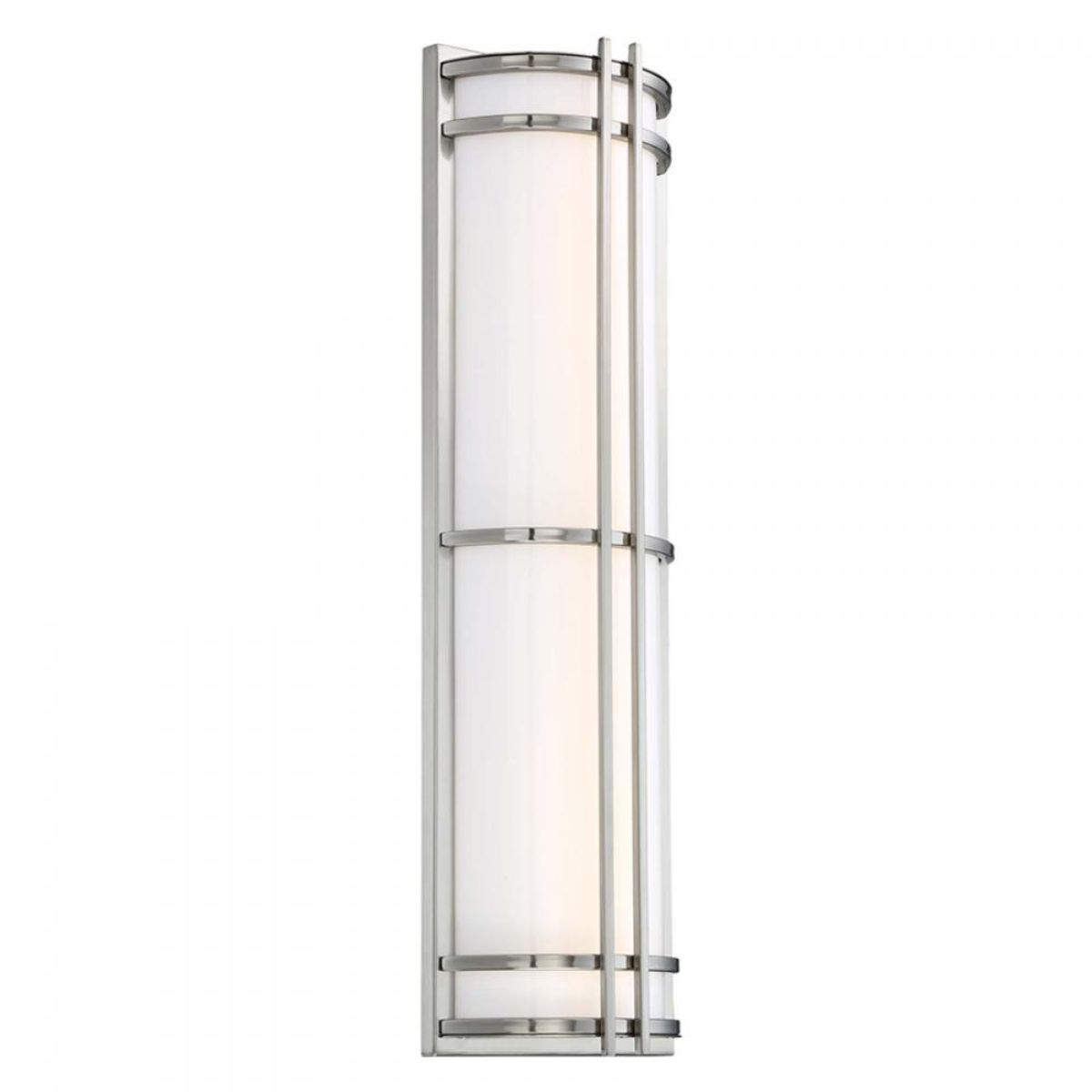 Skyscraper 27 In. LED Outdoor Wall Sconce 880 lumens Stainless Steel Finish - Bees Lighting