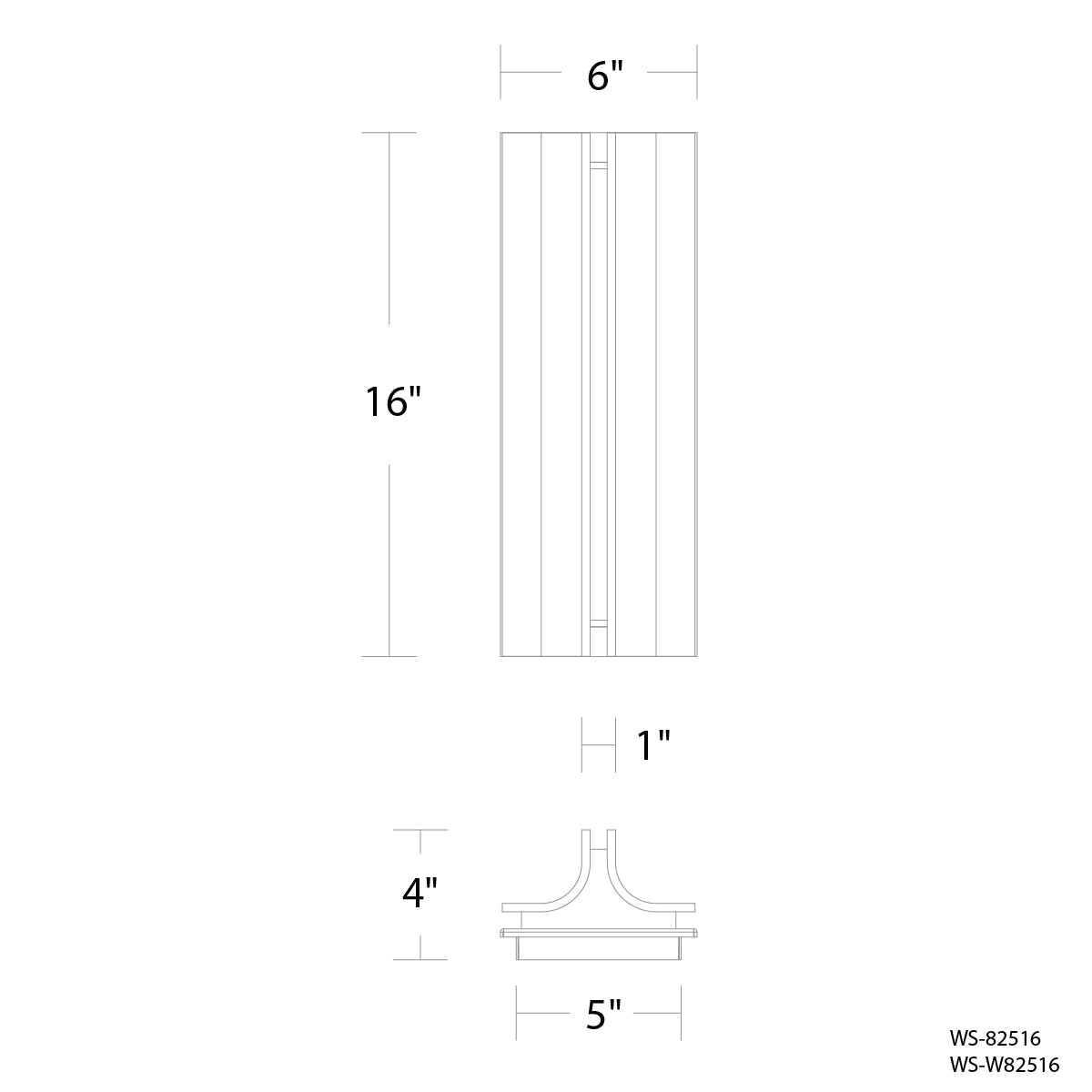 Strait 16" LED Wall Light, Selectable CCT