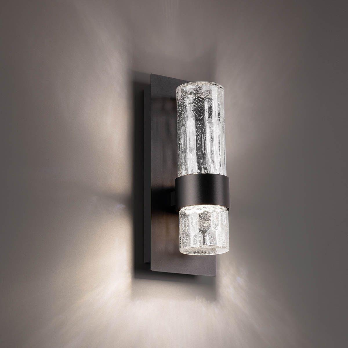 Beacon 18 In. LED Outdoor Wall Sconce Black Finish - Bees Lighting