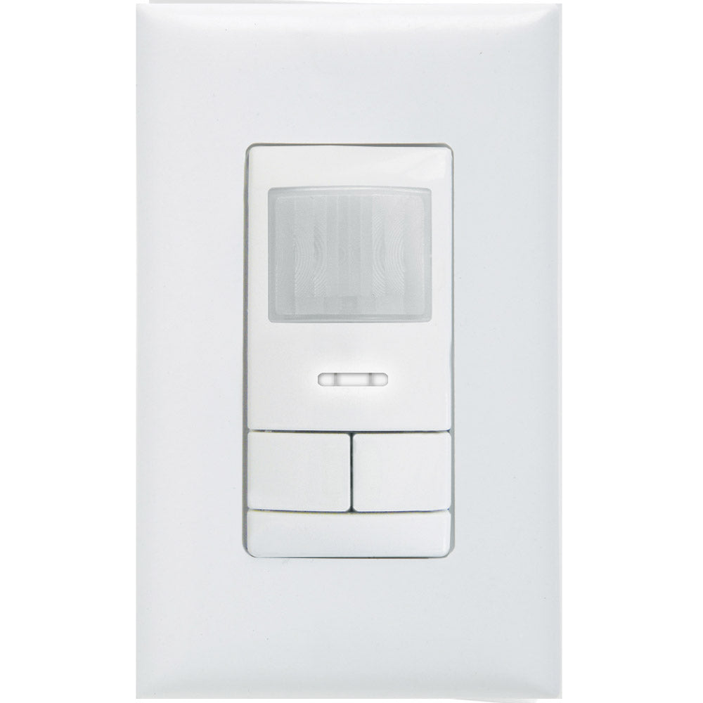 Commercial Grade 2025 sq. ft. Occupancy Motion Sensor In-Wall Switch White
