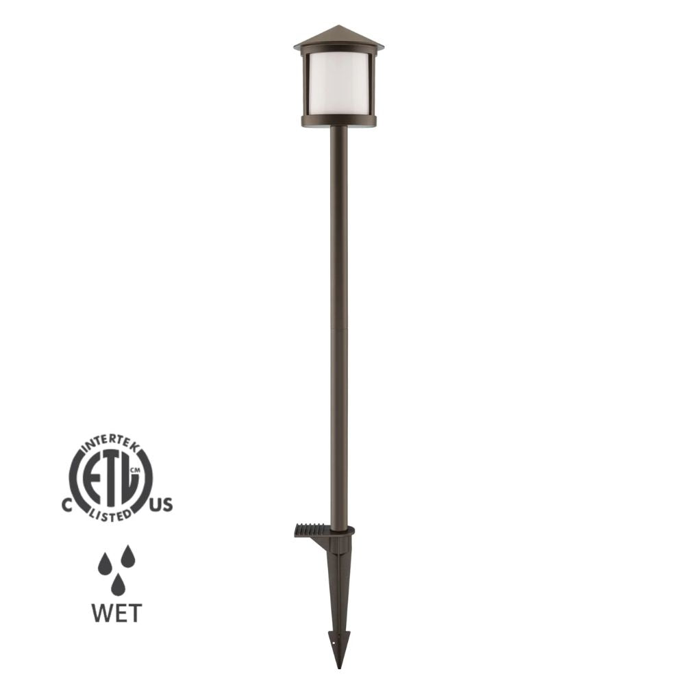 WAC Lighting 21 in. 5CCT LED Adjustable Contemporary Path Light in Bronze