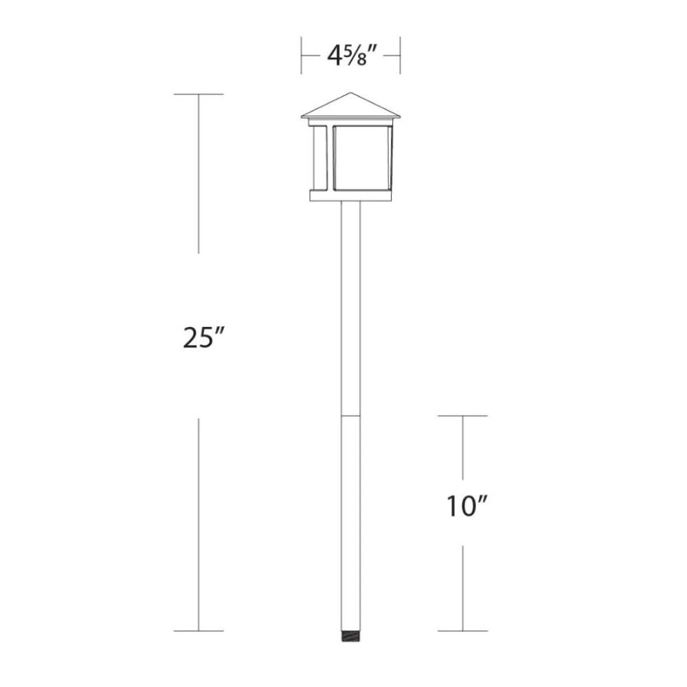 WAC Lighting 21 in. 5CCT LED Adjustable Contemporary Path Light in Bronze