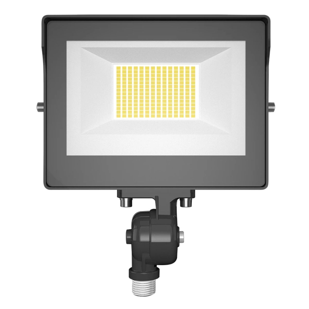 LED Flood Light, 35 Watts, 5000 Lumens, 30K/40K/50K, Knuckle Mount, Bronze, 120-277V - Bees Lighting