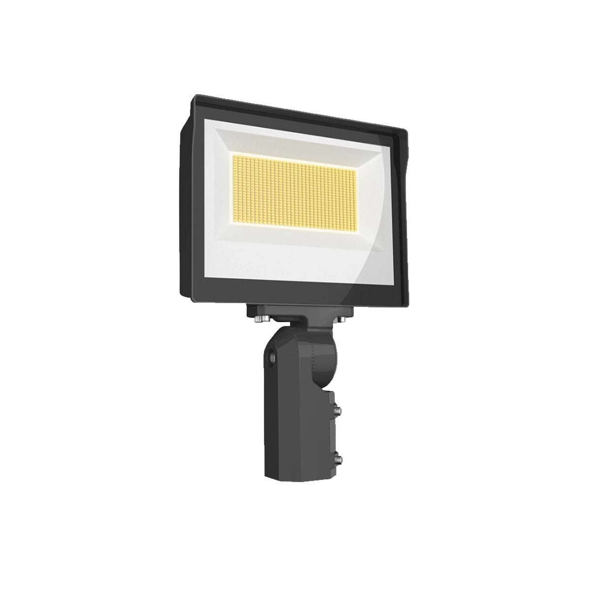Dusk to Dawn LED Flood Light, 50/75/105W, 14100 Lumens, 30K/40K/50K, 120-277V, Slipfitter Mount, Bronze - Bees Lighting