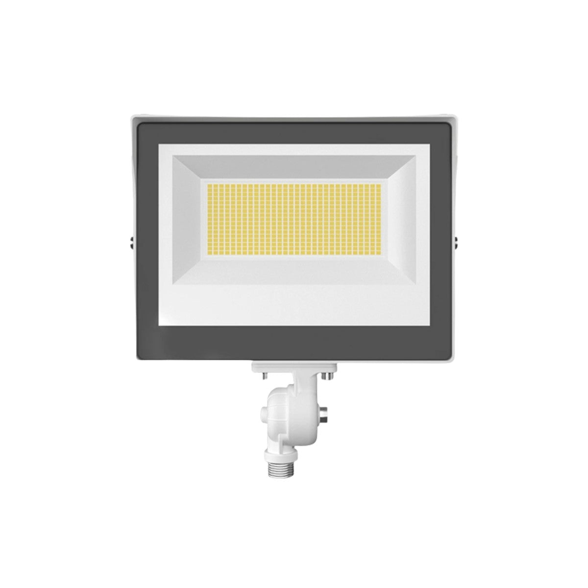 LED Flood Light, 20/50/60W, 8300 Lumens, 30K/40K/50K, Knuckle Mount, White, 120-277V - Bees Lighting