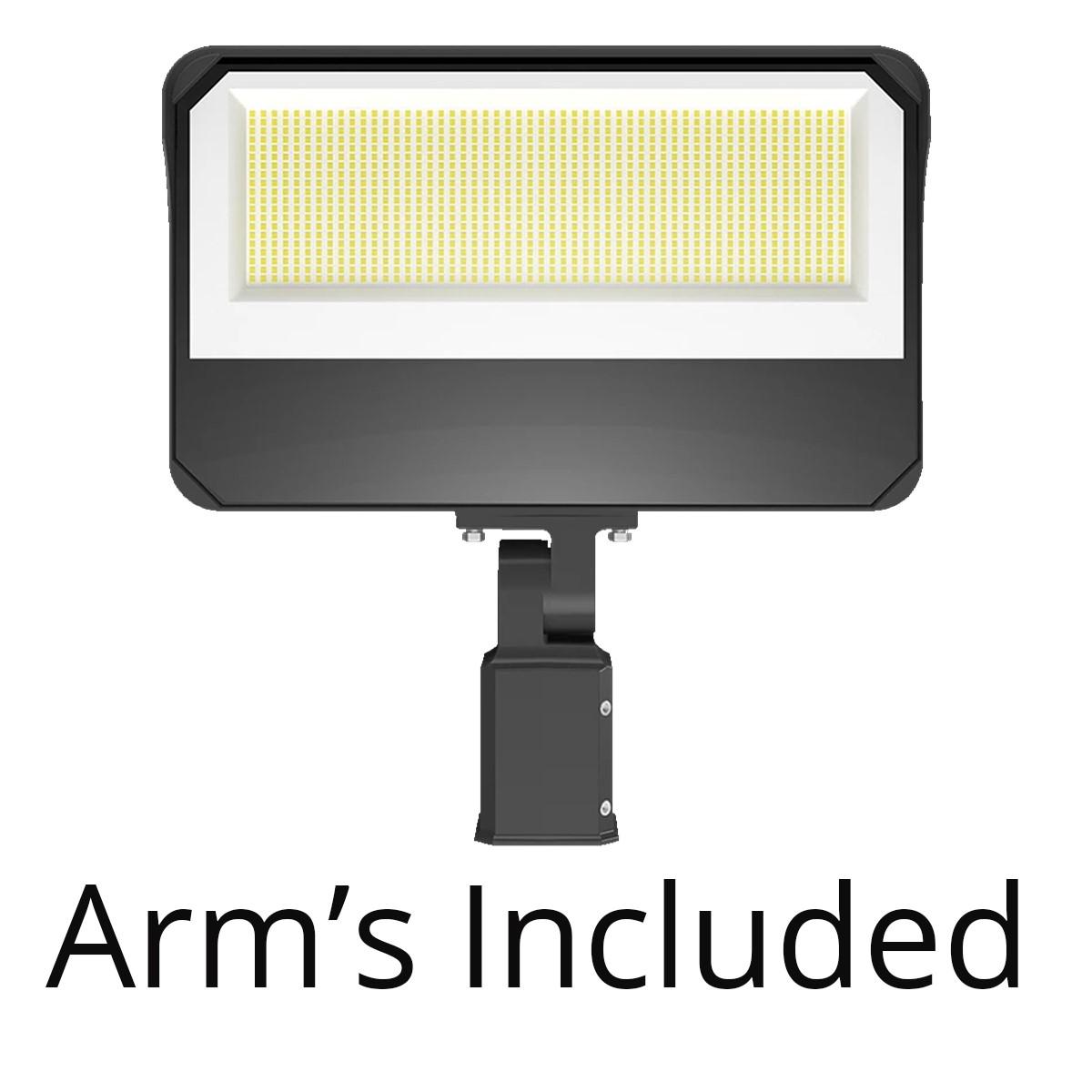 LED Flood Light, 250 Watts, 39000 Lumens, 30K/40K/50K, Slipfitter, 120-277V - Bees Lighting