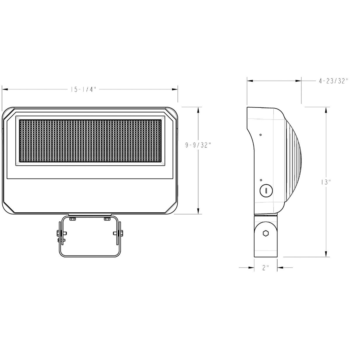 LED Flood Light, 250 Watts, 39000 Lumens, 30K/40K/50K, Trunnion, 120-277V - Bees Lighting
