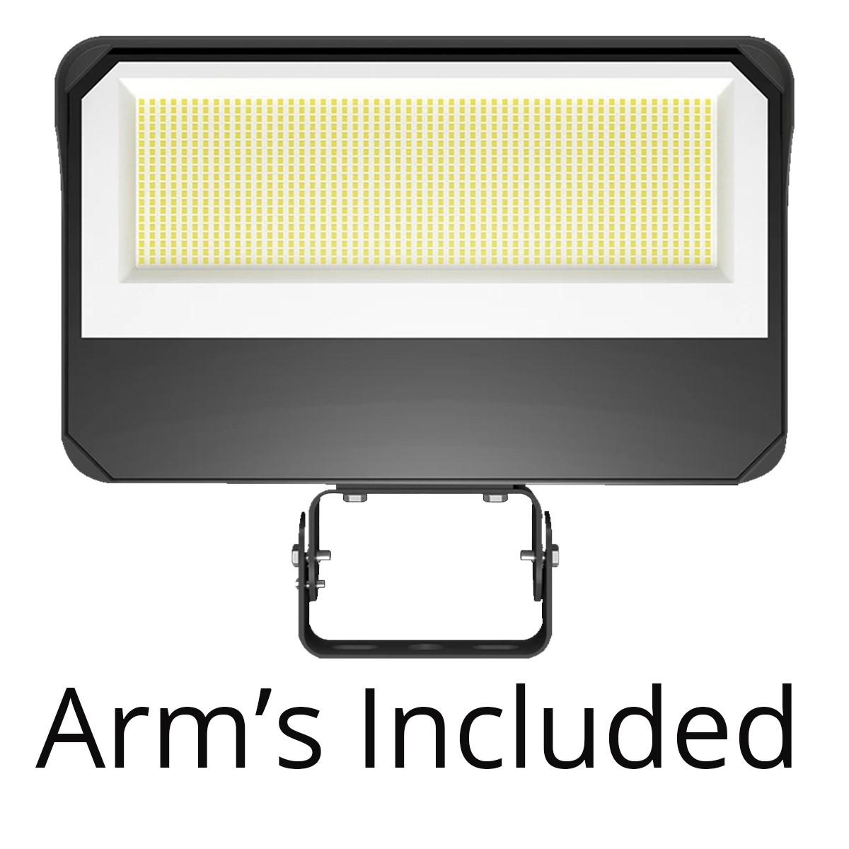 LED Flood Light, 250 Watts, 39000 Lumens, 30K/40K/50K, Trunnion, 120-277V - Bees Lighting