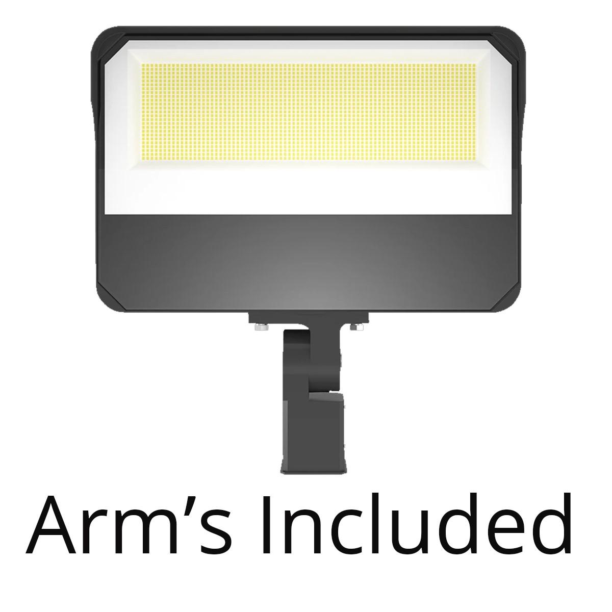 LED Flood Light, 350 Watts, 55700 Lumens, 30K/40K/50K, Slipfitter Mount, 120-277V - Bees Lighting
