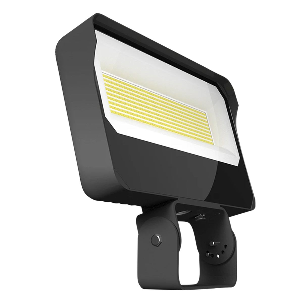 Dusk To Dawn LED Flood Light, 120/140/160W, 24000 Lumens, 30K/40K/50K, 120-277V, Trunnion Mount - Bees Lighting
