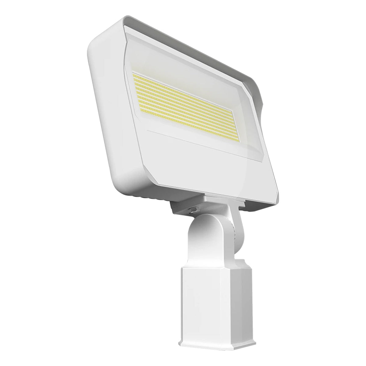 Dusk To Dawn LED Flood Light, 120/140/160W, 24000 Lumens, 30K/40K/50K, 120-277V, Slipfitter Mount, White - Bees Lighting