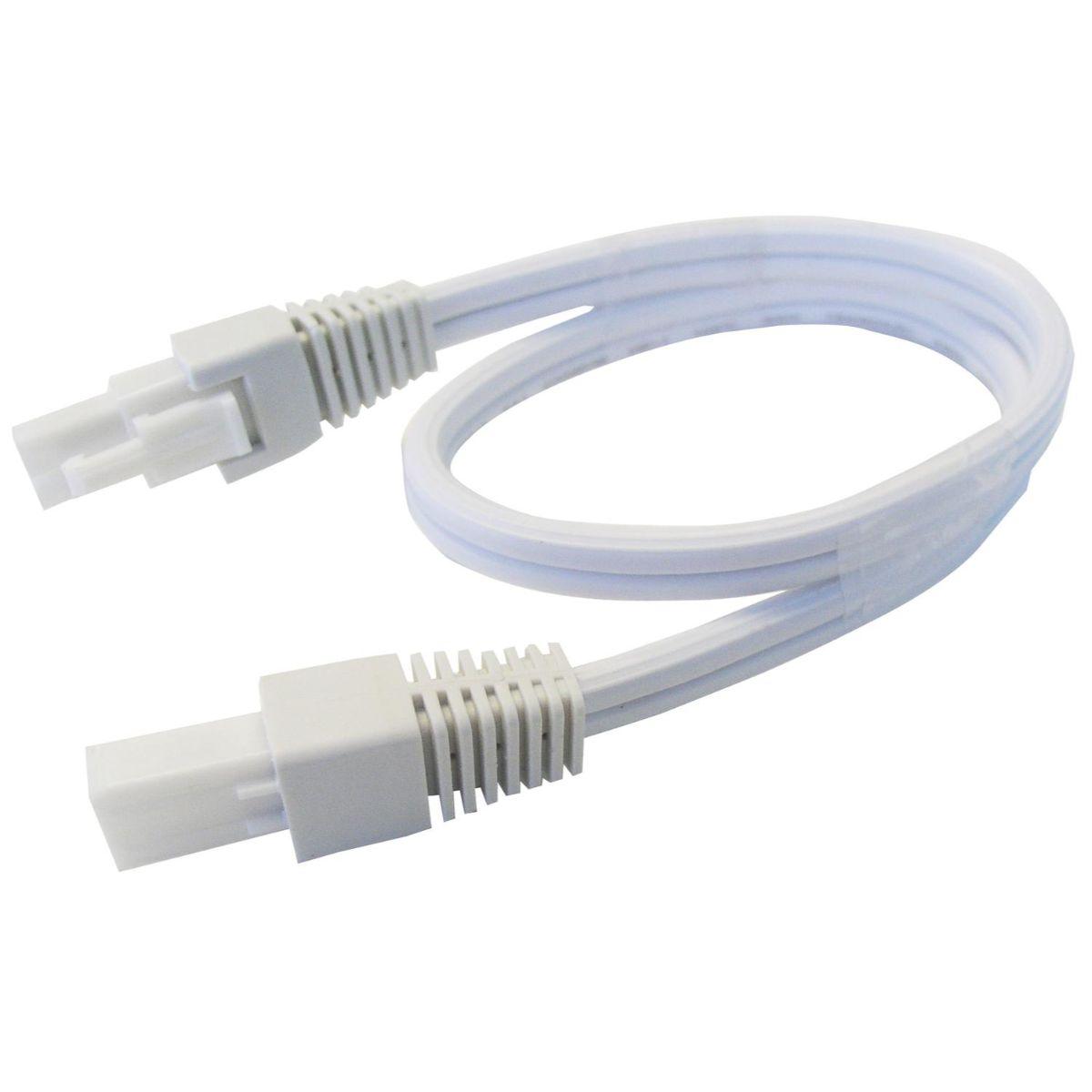 12in. Interconnect Cord for Elena Task Lighting, White - Bees Lighting