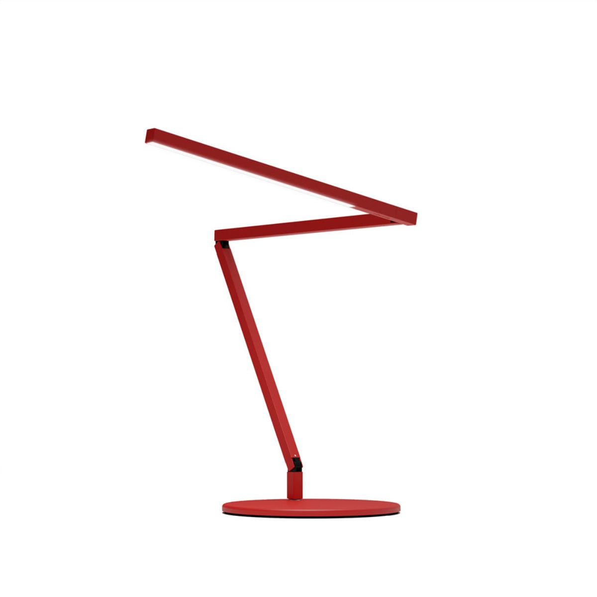 Z-Bar Mini Gen 4 Matte Red Modern Neutral LED Desk Lamp - Bees Lighting