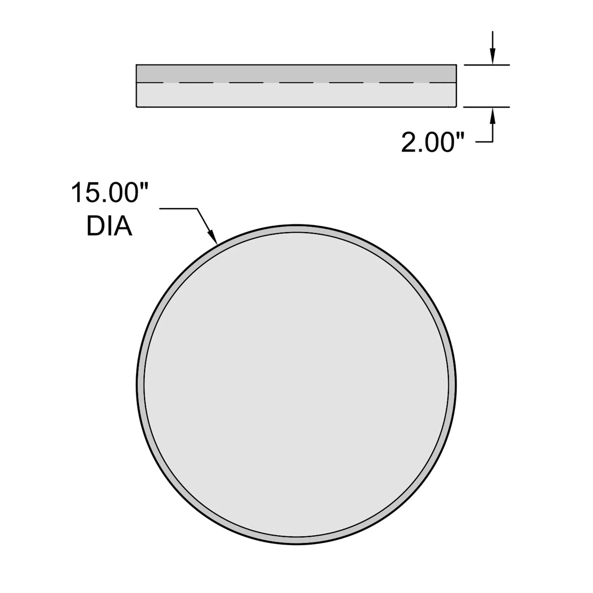 Access Lighting - Coco 15" LED Flush Mount, White / Antique Brushed Brass Finish | Bees Lighting