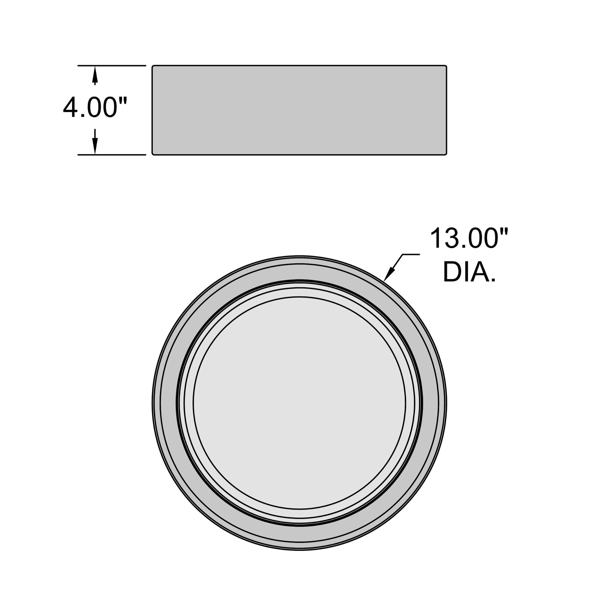 Cody Color Selectable 13" LED Flush Mount, Matte Black Finish