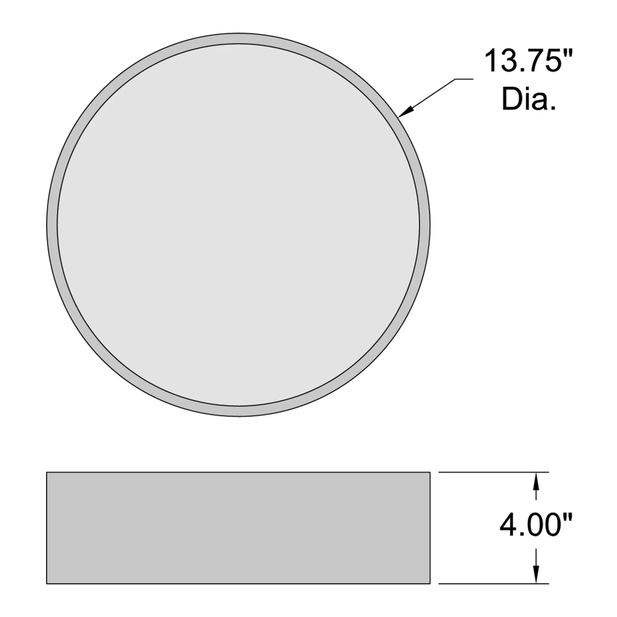 Access Lighting - Como 14" LED Flush Mount, Black Finish | Bees Lighting