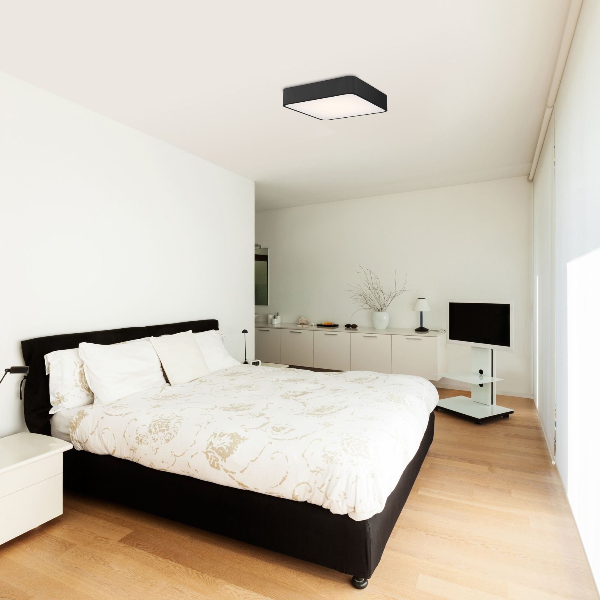 Granada 12" LED Flush Mount, White Finish
