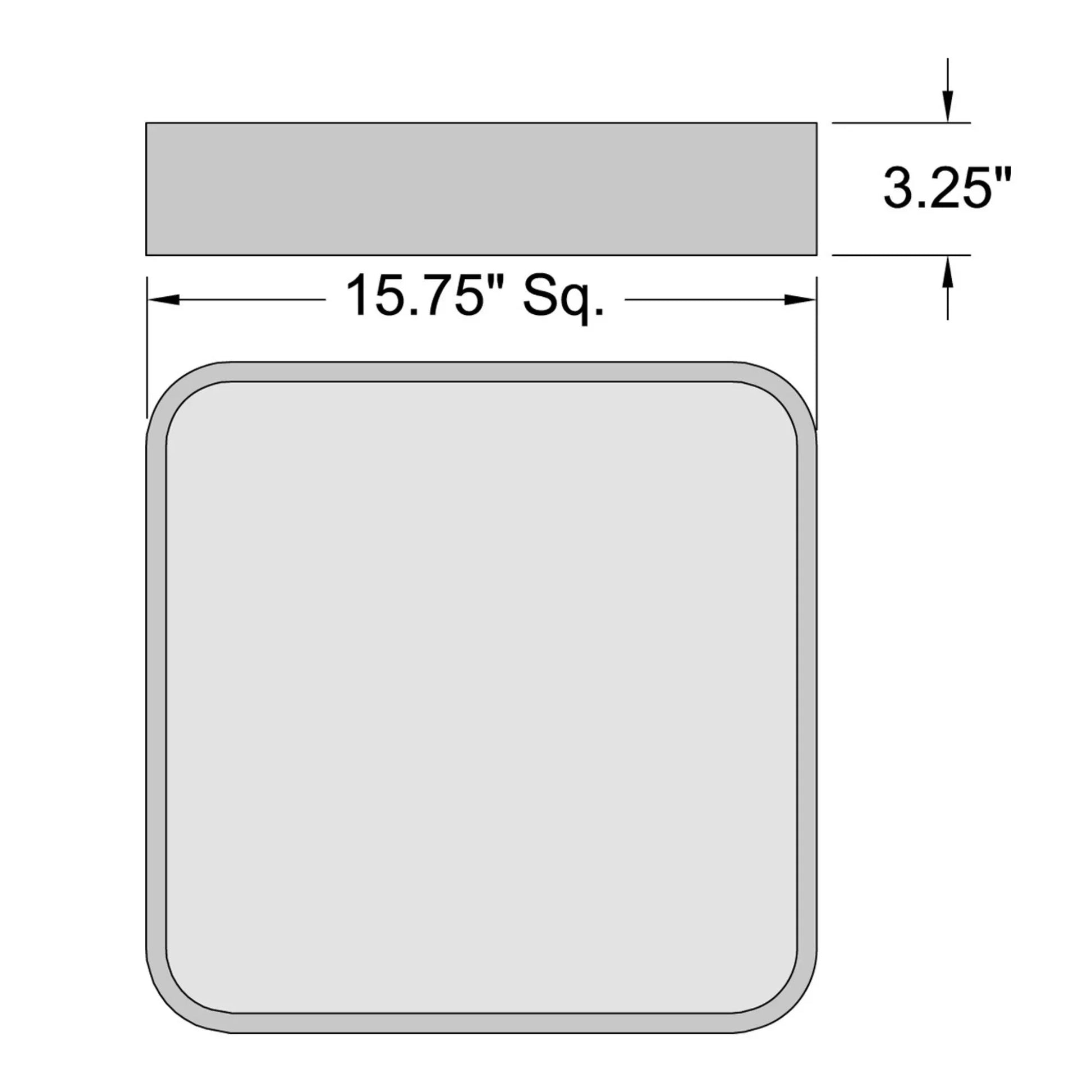 Access Lighting - Granada 16" LED Flush Mount, Satin Finish | Bees Lighting