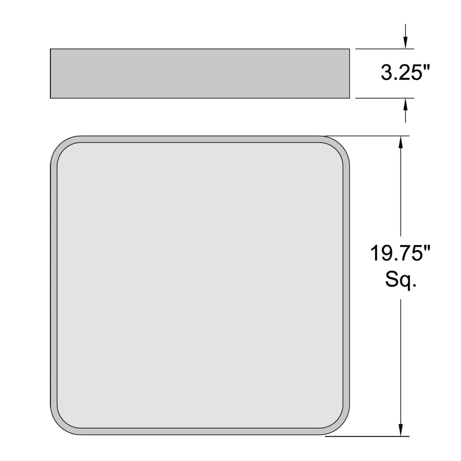 Access Lighting - Granada 20" LED Flush Mount, Black Finish | Bees Lighting