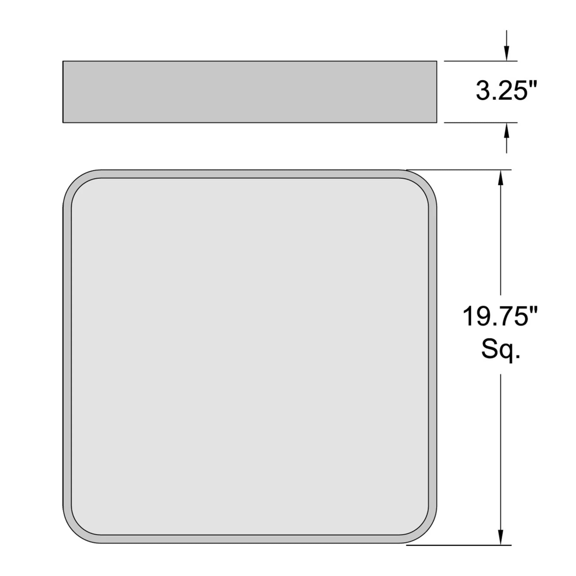 Access Lighting - Granada 20" LED Flush Mount, Black Finish | Bees Lighting