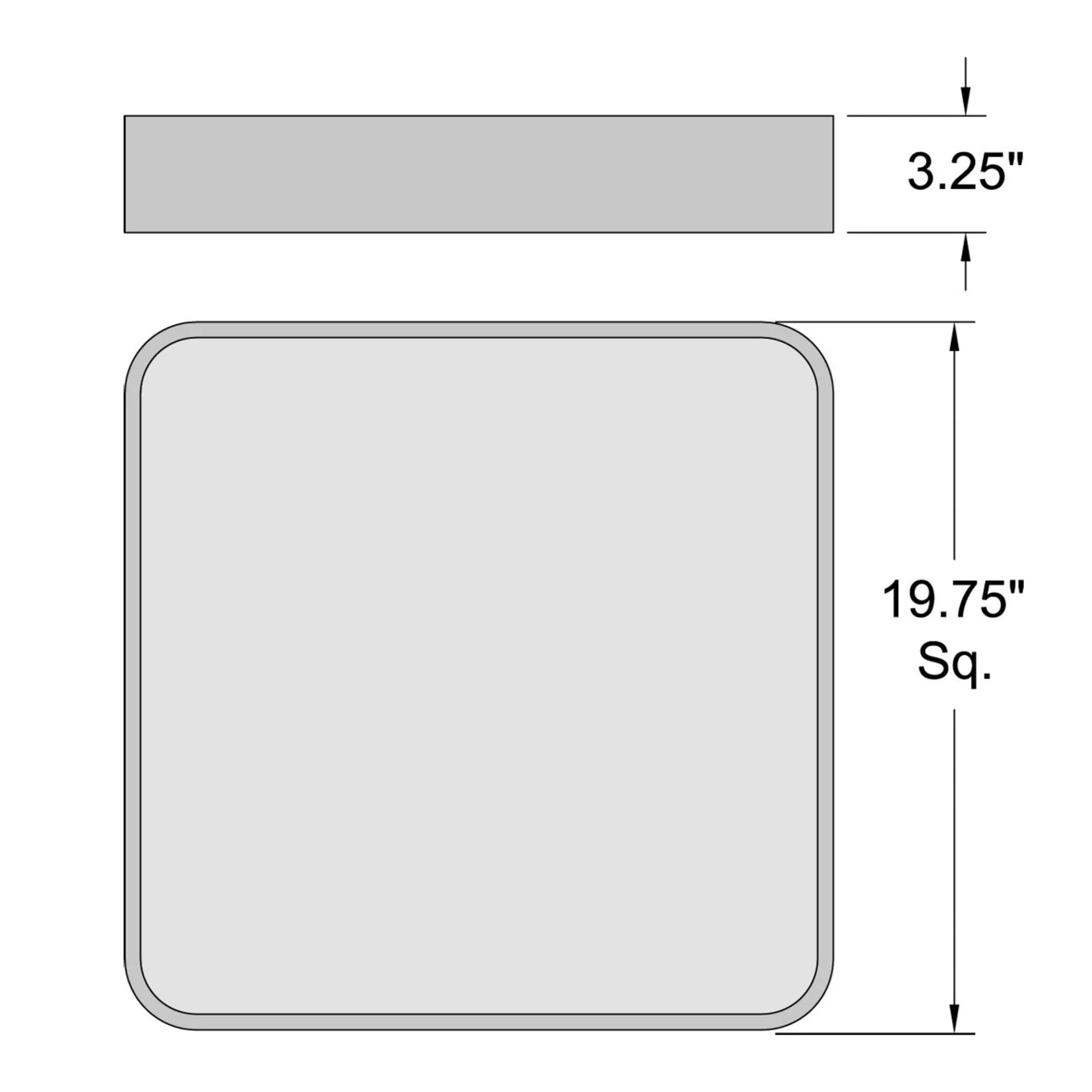 Access Lighting - Granada 20" LED Flush Mount, Satin Finish | Bees Lighting