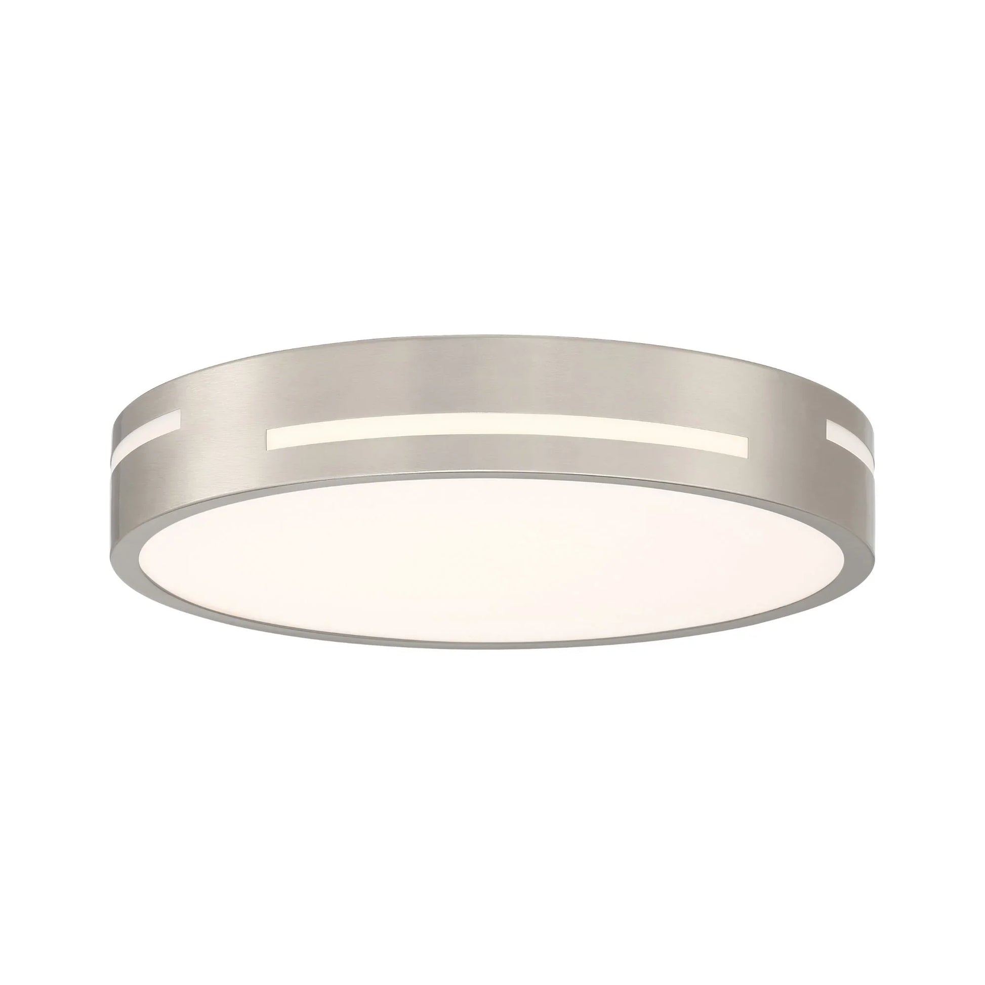 Access Lighting - Harmony 15" LED Flush Mount, Brushed Steel Finish | Bees Lighting