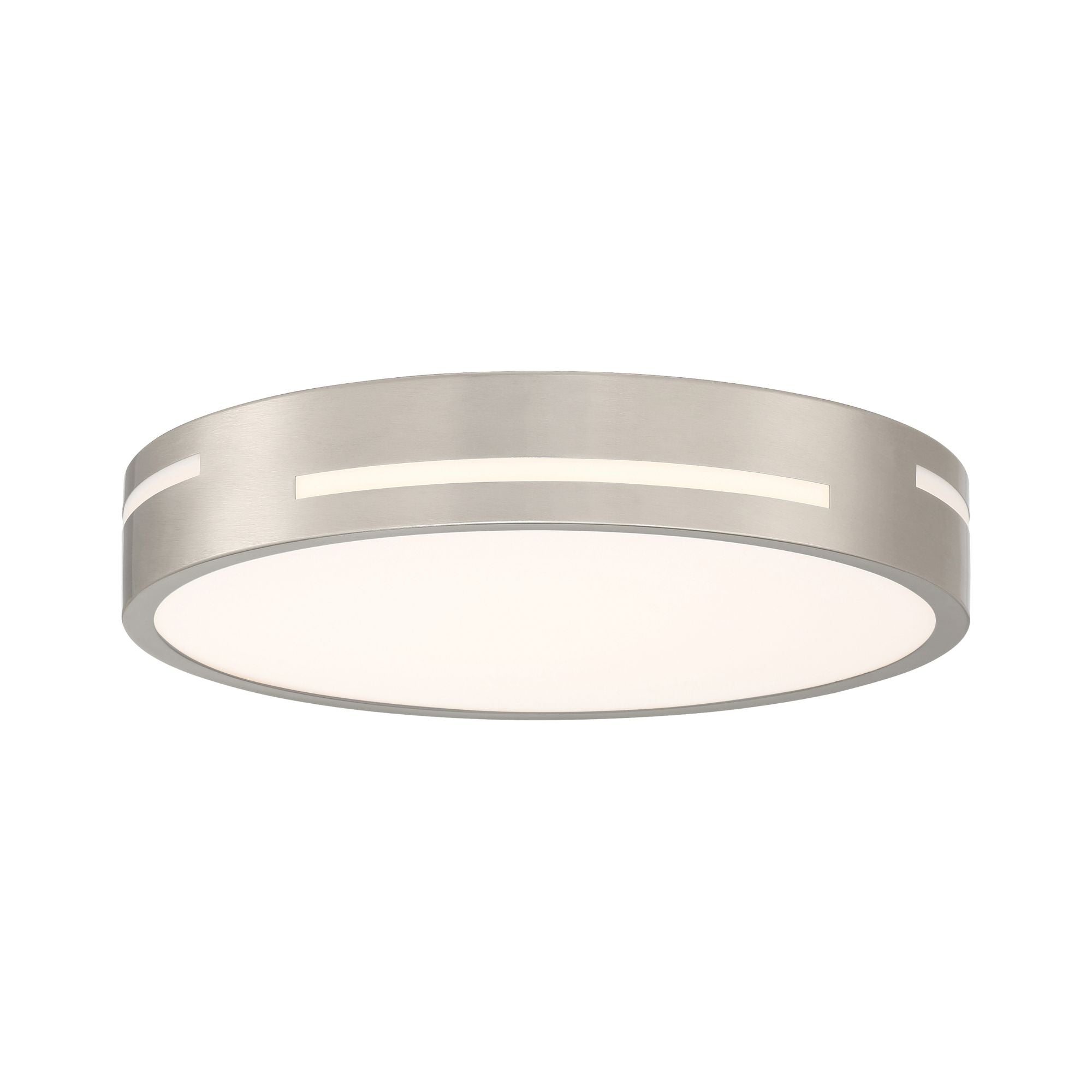 Harmony 15" LED Flush Mount, Brushed Steel Finish