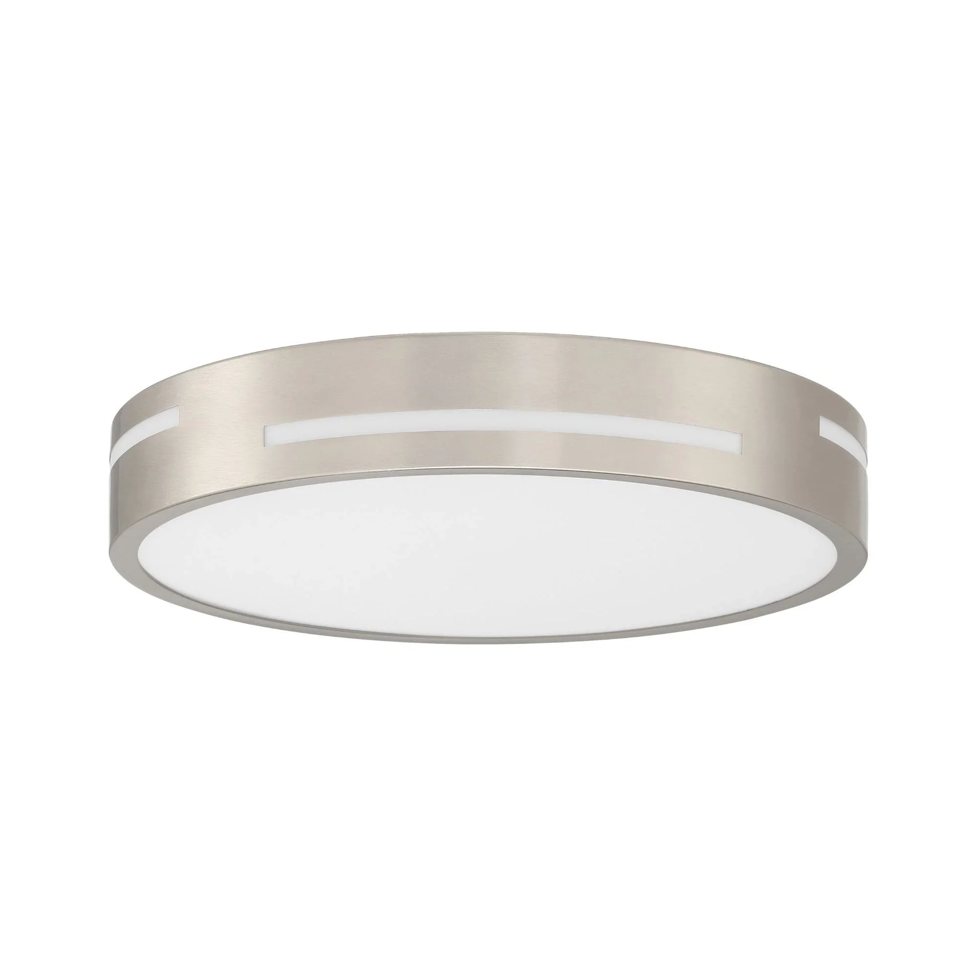 Access Lighting - Harmony 15" LED Flush Mount, Brushed Steel Finish | Bees Lighting