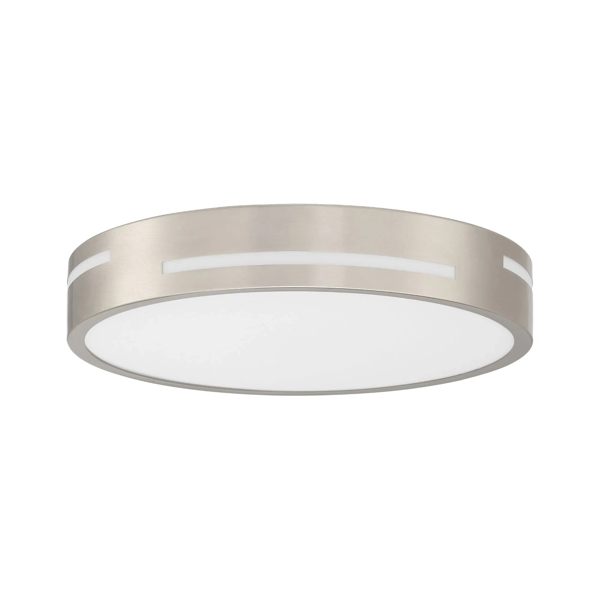 Access Lighting - Harmony 15" LED Flush Mount, Brushed Steel Finish | Bees Lighting