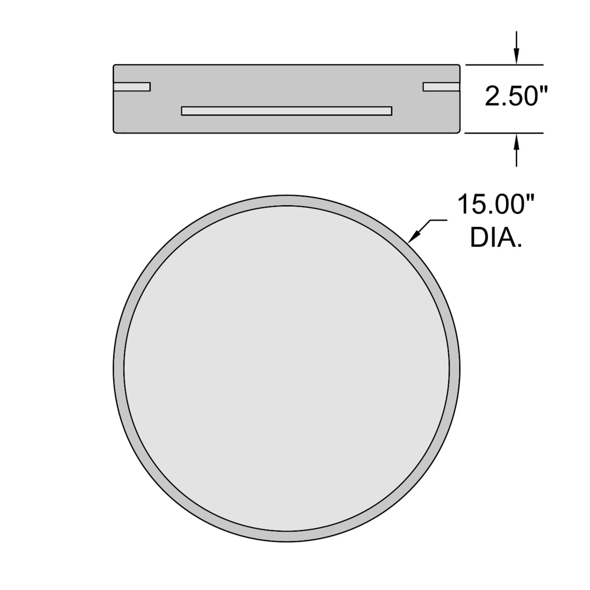 Access Lighting - Harmony 15" LED Flush Mount, Matte Black Finish | Bees Lighting
