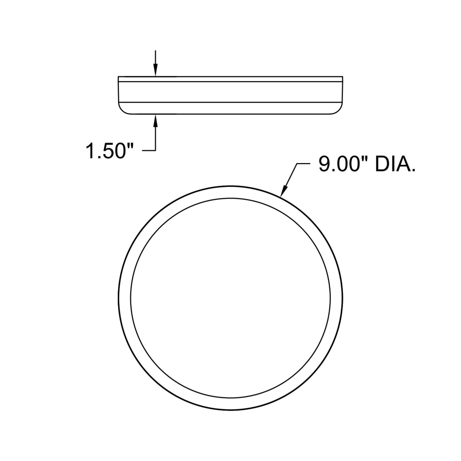 Access Lighting - Infinite 9" LED Flush Mount, White Finish | Bees Lighting