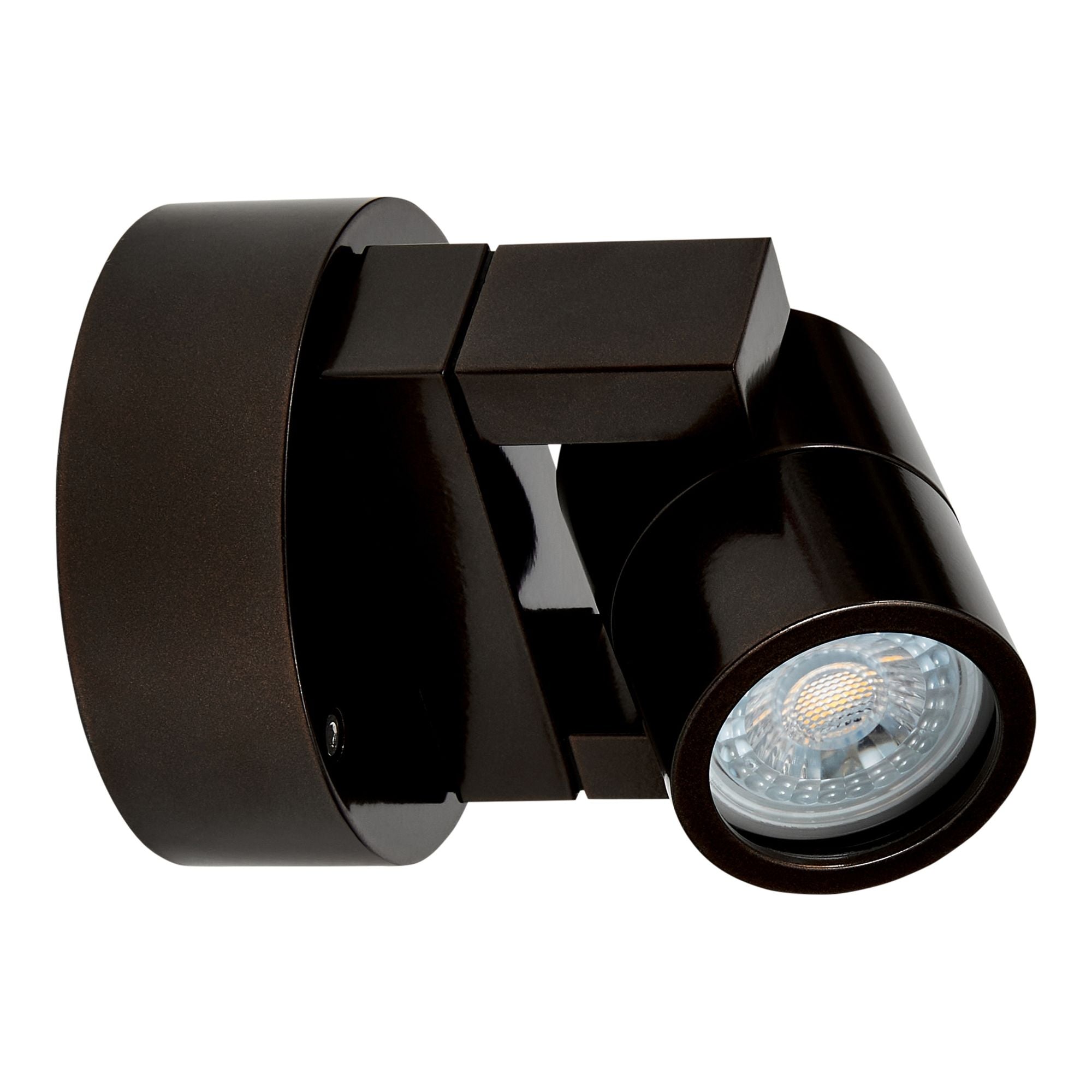 LED Outdoor Cylinder Wall Light, 5W, 346 Lumens, 3000K, 120V, Bronze