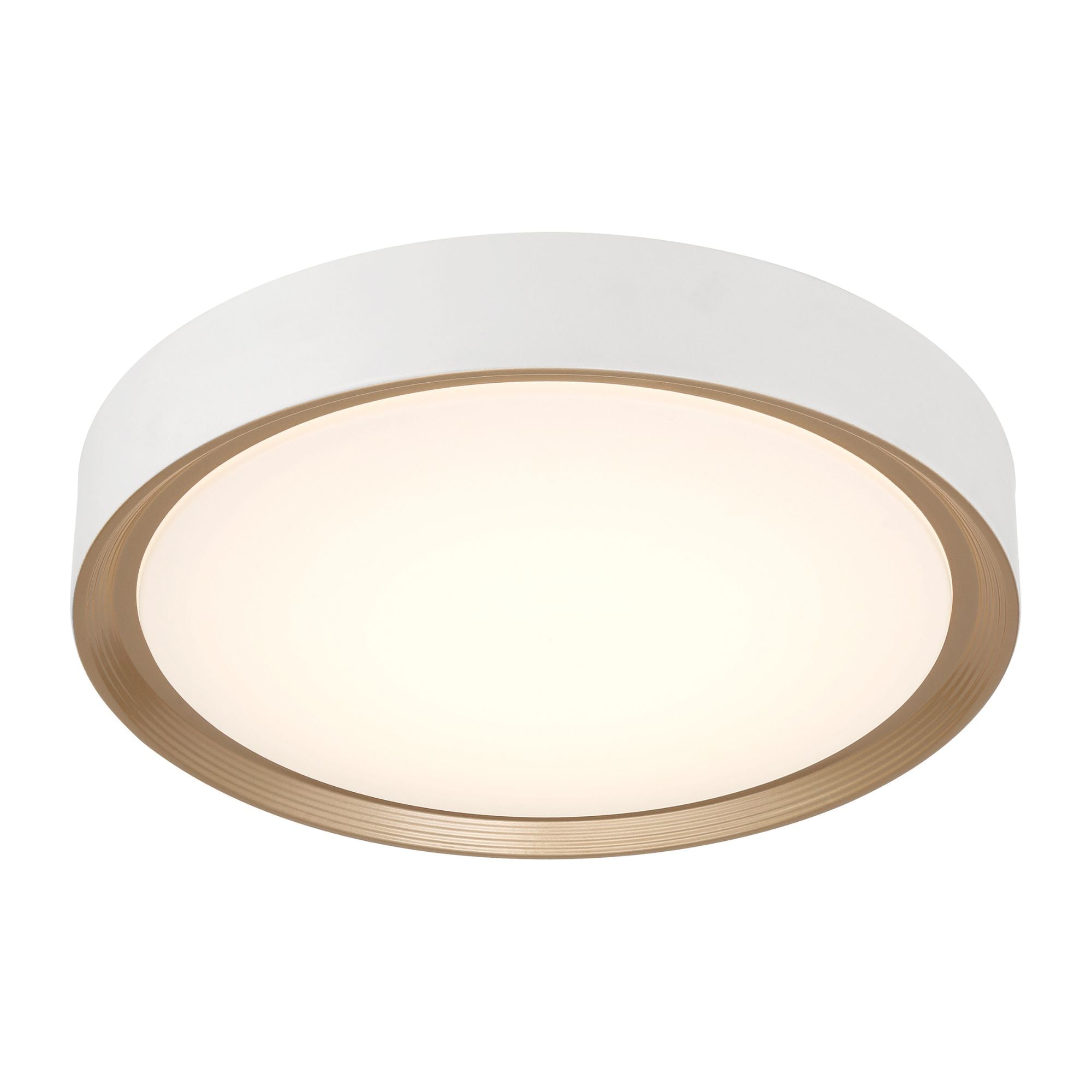 Malaga Color Selectable 24" LED Flush Mount, Matte White Finish