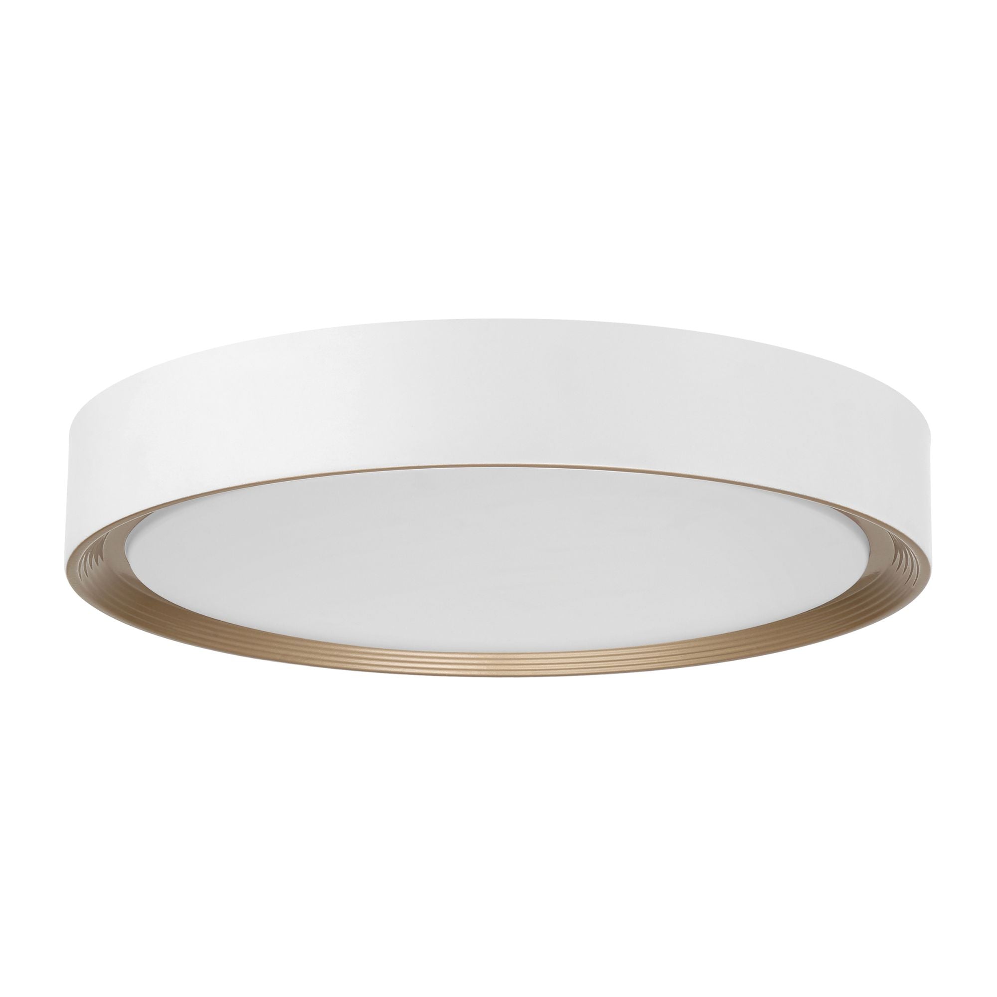 Malaga Color Selectable 24" LED Flush Mount, Matte White Finish