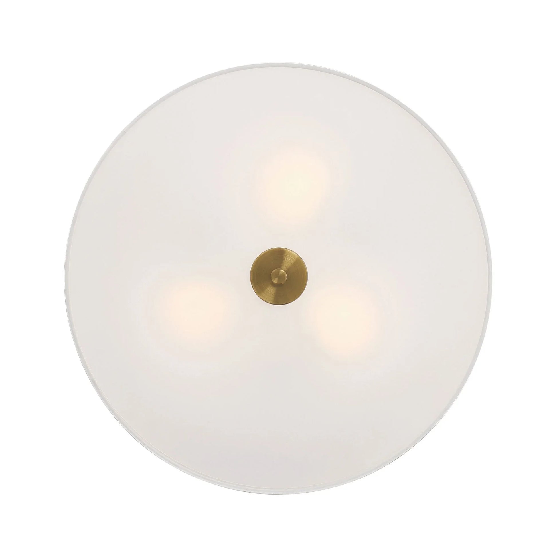 Access Lighting - Mid Town 18" LED Flush Mount, Antique Brushed Brass Finish | Bees Lighting