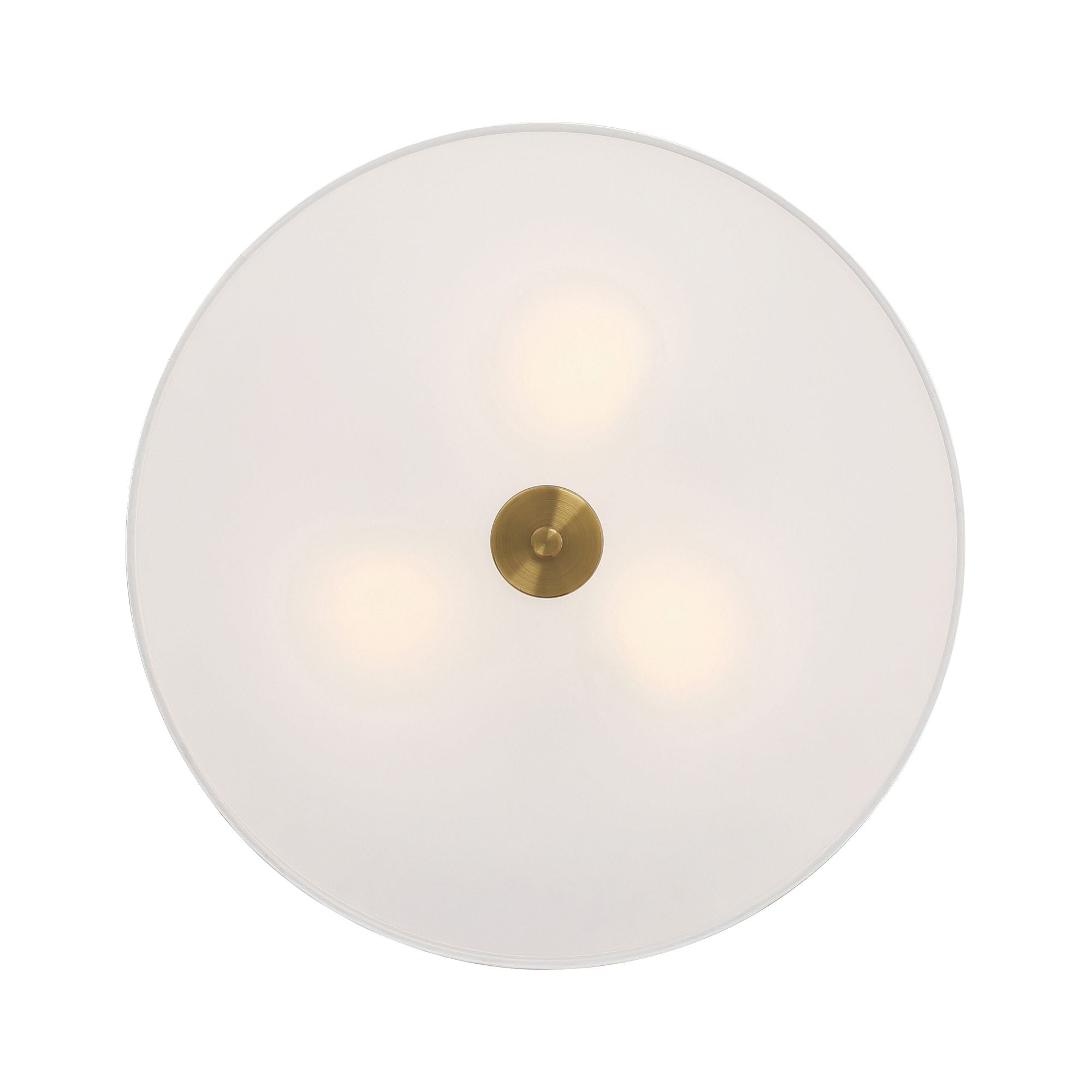 Mid Town 18" LED Flush Mount, Antique Brushed Brass Finish