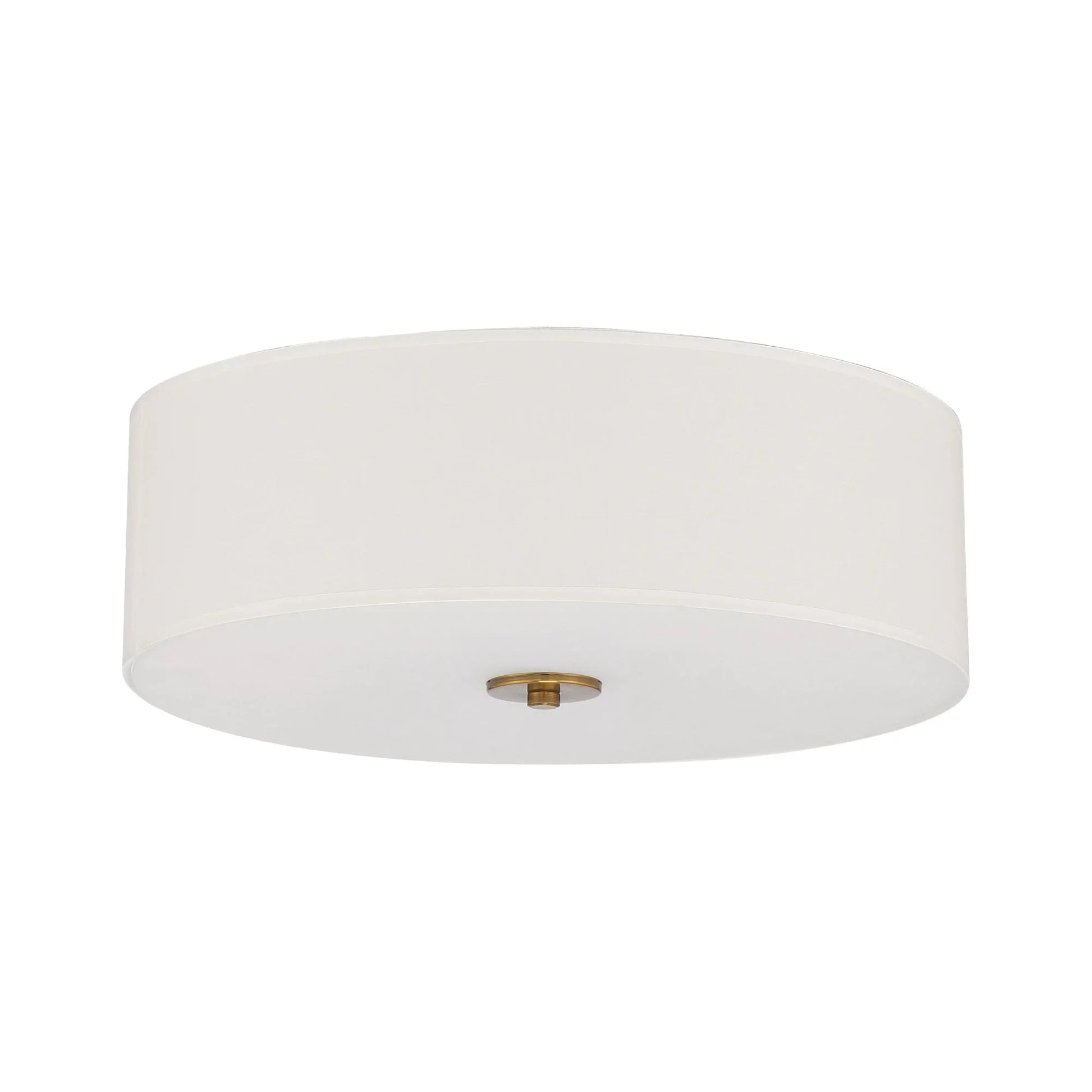 Access Lighting - Mid Town 18" LED Flush Mount, Antique Brushed Brass Finish | Bees Lighting