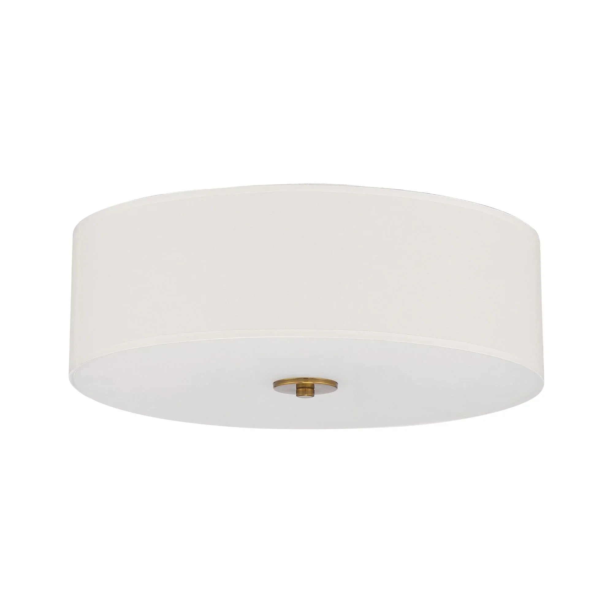 Access Lighting - Mid Town 18" LED Flush Mount, Antique Brushed Brass Finish | Bees Lighting