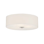 Mid Town 18" LED Flush Mount, Brushed Steel Finish