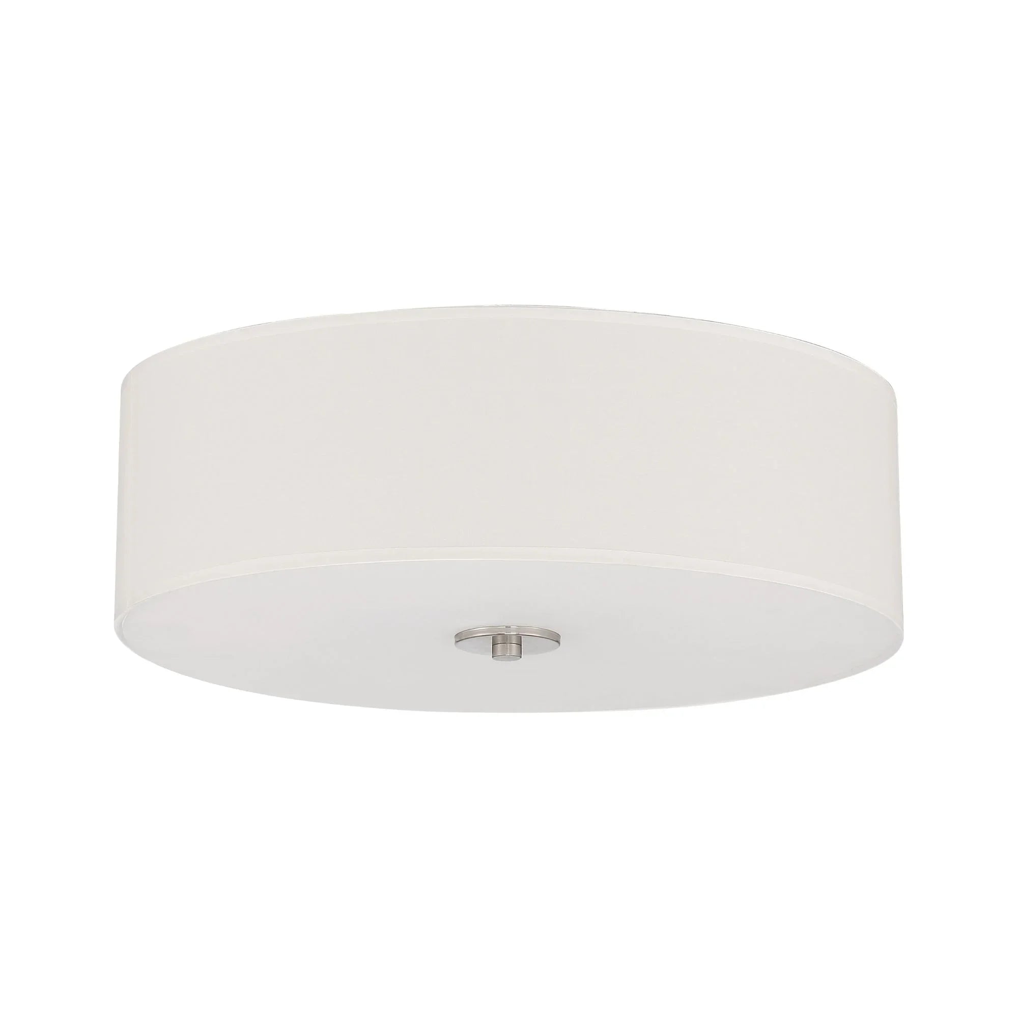 Mid Town 18" LED Flush Mount, Brushed Steel Finish