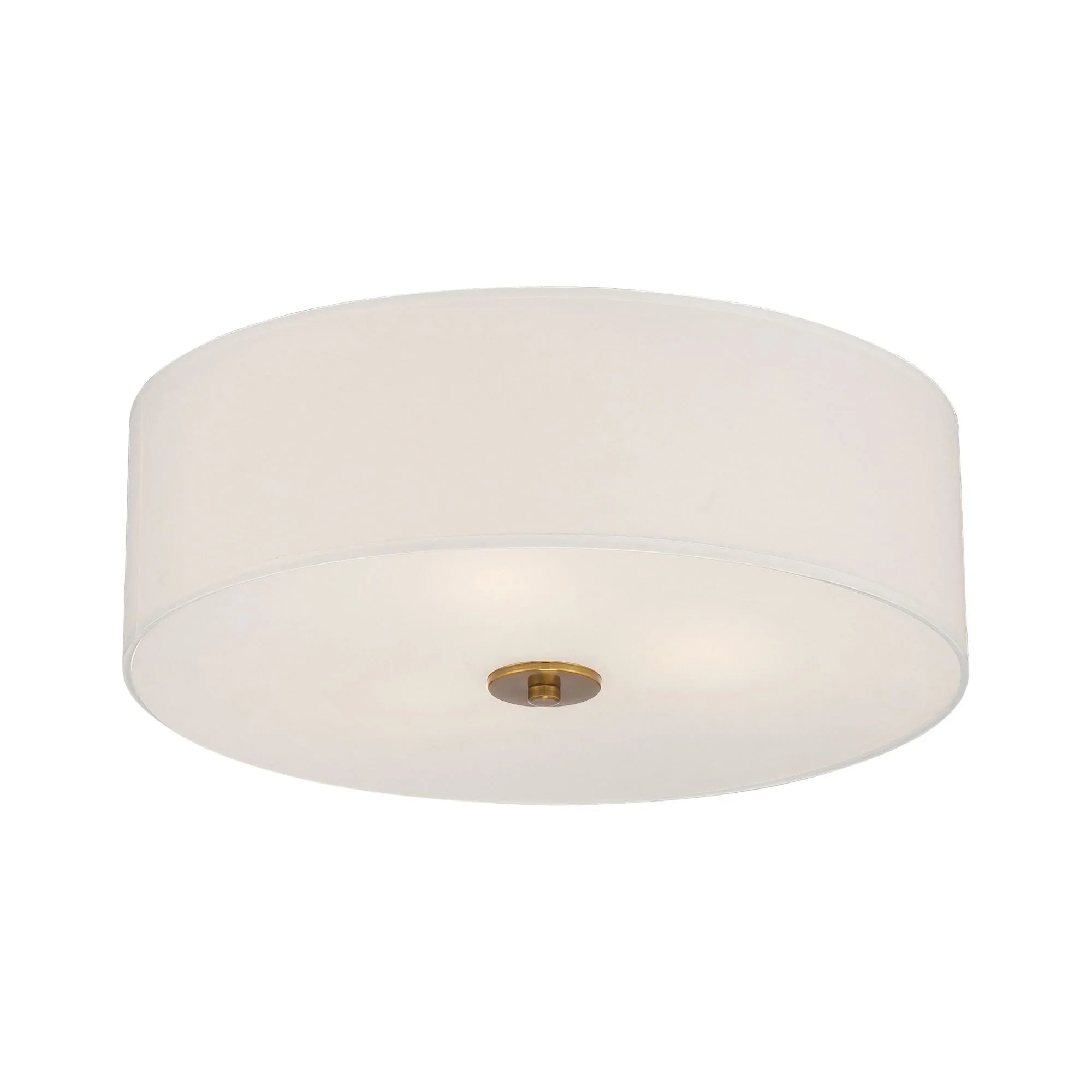 Mid Town 18" LED Flush Mount, Brushed Steel Finish